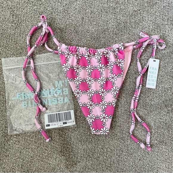 Frankie’s Bikinis Tia Terry String Bikini Bottom - Picture 3 of 3